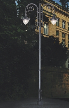 Уличный фонарь Фиш-дуэт с ковкой