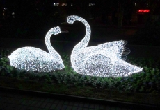 Светодиодная 3D фигура "Лебедь"