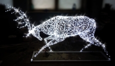 Светодиодная 3D фигура «Бодающийся олень»